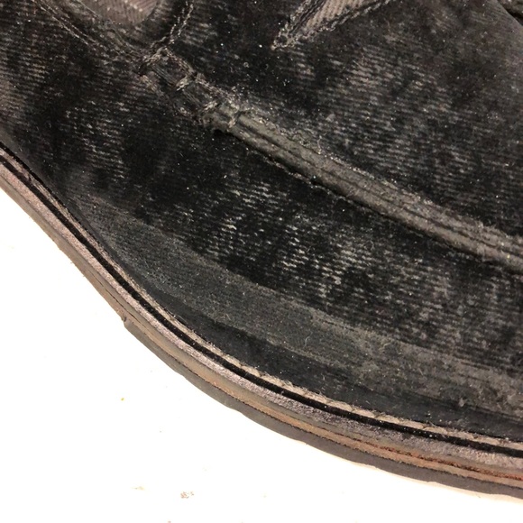 Donald J Pliner Zvian Loafers Men’s Size 8.5 M, Black‎ Distressed Velvet 3182 main image 4